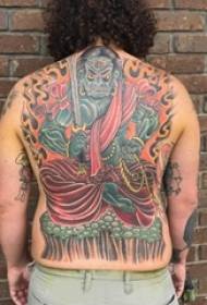 Prajna polna hrbtna tetovaža moški hrbet polna hrbtna tetovaža
