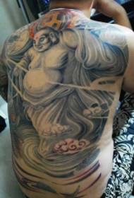 Plen bon-kap desen Maitreya tatoo