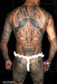 Heltygget tatoveringsmønster