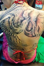 Puella pulchra plena phoenix tattoo