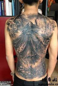 Full back cool tattoo design