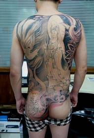 Voller traditioneller Guanyin-Tattoos