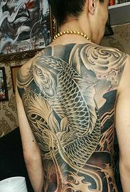 Super domineering big squid tattoo pattern