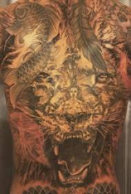 Lion king tattoo boy full back lion and Buddha tattoo picture