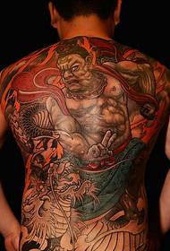 Domineering full color totem tattoo