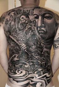 Domineering Qitian Dasheng Sun Wukong battle full of back tattoos