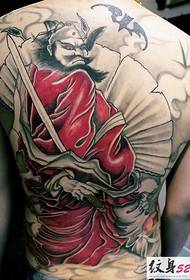 Чжун Ронг Фу Домінантны татуіроўкі з поўнай спіной мужчыны