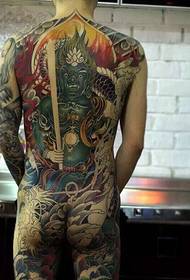 Very great full color totem tattoo