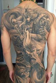 Domineering full back war god Zhao Zilong tattoo