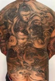 9 pieces of Chinese traditional style big full back tattoo works