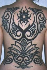Totem tattoo on the back