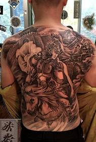 Before the Zhonglang will be followed by five tigers will be full of Zhao Yun tattoo