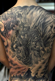 Super gwapo ug cool nga bug-os nga balik sa mga litrato sa tattoo nga Zhao Yun