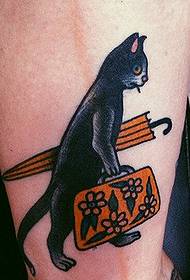 Arm Personality Cat Tattoo Pattern