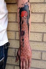 tatuazh dore në një çarje të stilit të veçantë