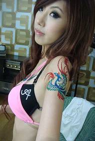 lengan kecantikan Phoenix Totem Tattoo