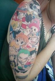 arm One Piece protagonist family portrait painting
