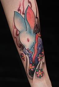good-looking arm color bunny tattoo tattoo