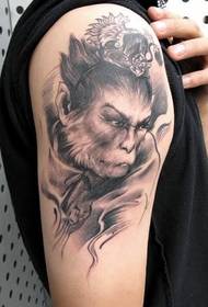 sab caj npab zoo nkauj Qitian Dasheng Sun Wukong tattoo