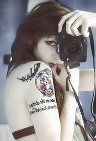 non-mainstream beauty arm tattoo