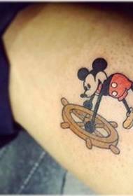 Kawaii Mickey Mouse Tattoo Pattern