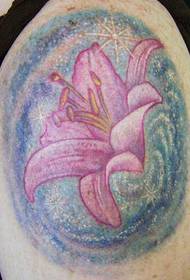 Big Lily Tattoo Pattern Picture