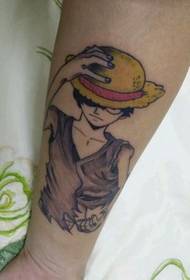braç Lladre rei patró de tatuatge Lufei