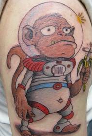 osobisty wzór tatuażu małpy