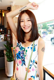 beautiful beauty fashion arm tattoo pattern