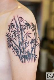 arm fresh bamboo tattoo