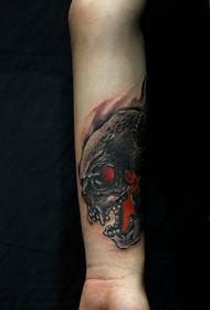 အေးမြ 3d ဦး ခေါင်းခွံ avatar လက်မောင်း tattoo