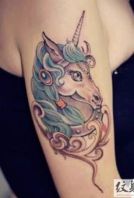 stunning unicorn tattoo picture