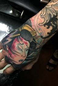 ရောင်စုံလက်ကိုယ်ရည်ကိုယ်သွေး Totem Tattoo