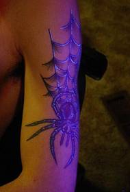 domineering man arm poison spider tattoo pattern