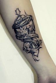 a very interesting arm small pattern tattoo  18771 - fashion and popular arm simple English tattoo