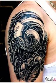 Men Cool Robotic Arm Tattoo