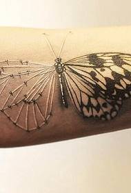 nye sommerfugl tatoveringsmønster