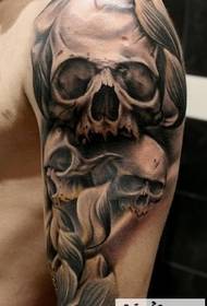 male personality handsome arm tattoo