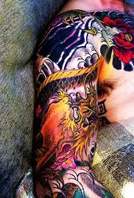 Turlot divat személyiség virág kar totem tetoválás
