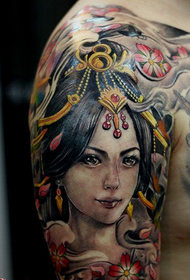 big armor classical beauty tattoo picture