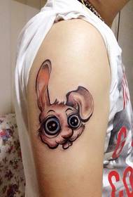arm cartoon rabbit tattoo pattern