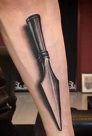 ძალიან რეალისტური 3D საიდუმლო იარაღის arm tattoo