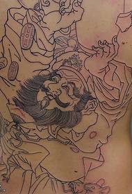 Pátrún tatú tattoo líne mór clog