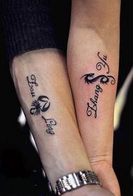 coppia bracciale personalità tatuaggi alternattivi