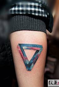 Fashion Triangle Triangle Tattoo on the Arm