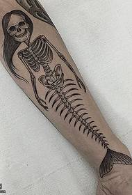 qaabka mermaid tattoo tattoo