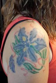 извонредна генијална орхидеја шема на тетоважи