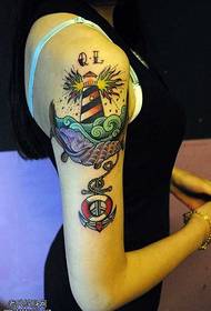 model de tatuaj faruri brațe