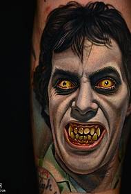 Vampire tattoo pattern on the arm