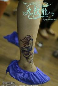 Vrlo lijep uzorak tetovaže sirena